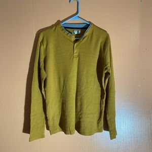 Truly Knitwear Yellow Long Sleeve Thermal Top Size Medium